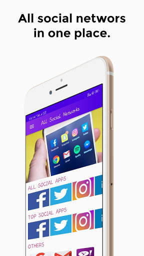 All Social Networks - All social media in one app screenshot 1