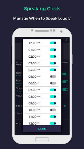 Speaking Clock - Digital Clock screenshot 2