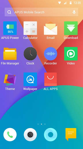 Purple & Red Colorblock - APUS Launcher theme screenshot 5