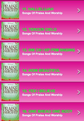 Songs Of Praise And Worship screenshot 3