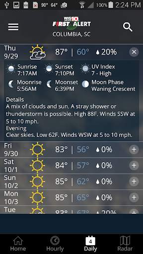 WIS News 10 FirstAlert Weather screenshot 5