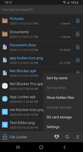 File Locker - Prevent access to files screenshot 3