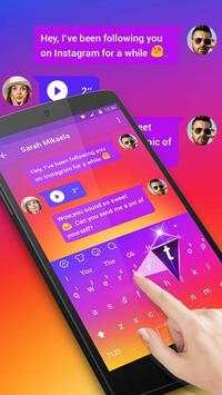 Rainbow Keyboard Theme for Instagram screenshot 1