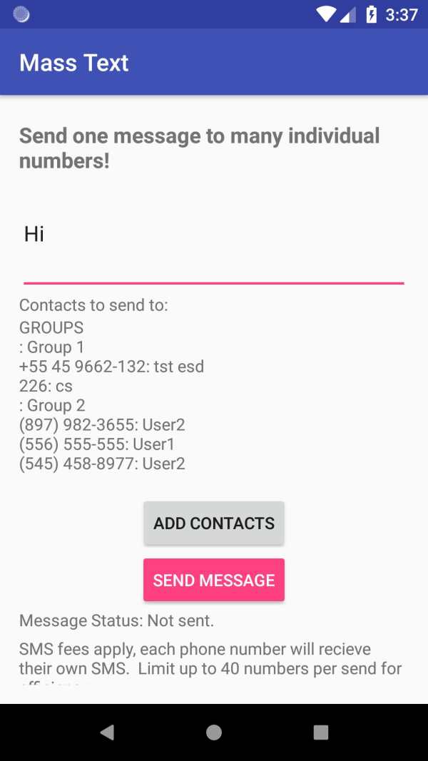 Bulk SMS - Mass Text Messaging screenshot 4