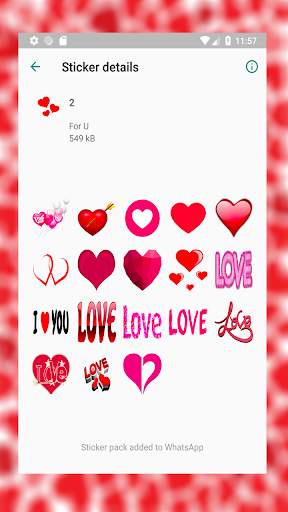 Love Stickers for WhatsApp WAStickerApp screenshot 4