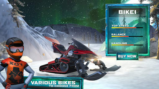 Snow Mountain Bike Stunts Game screenshot 3