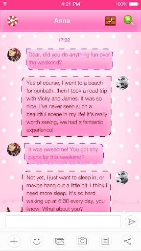 Candy Messages Theme screenshot 4