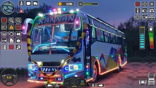 Euro Bus Driving Bus Game 3D screenshot 2