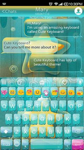 Bubble Star Emoji Keyboard screenshot 1