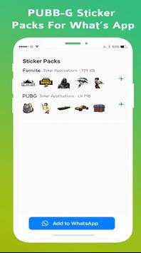 WAStickerApps : Pub-G Stickers For Whatsapp screenshot 1