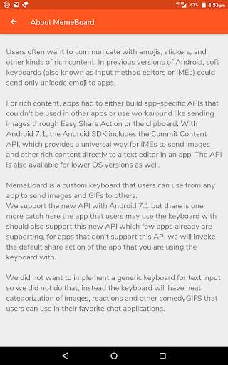Meme Keyboard:GIF's,Memes for WhatsApp, Messenger. screenshot 14