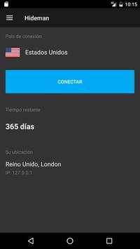 Hideman VPN screenshot 1