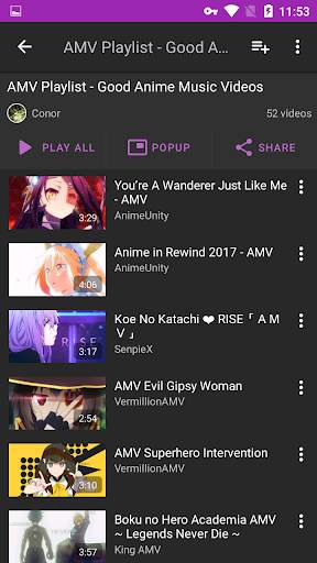 Anime TV - Anime Music Videos screenshot 7