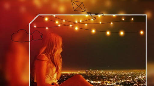 Beautiful Night Love Photo Frames Greeting Cards screenshot 1