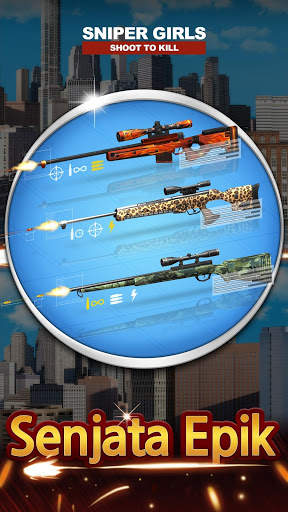 Gadis-gadis Sniper - 3D Gun Shooting FPS Game screenshot 3