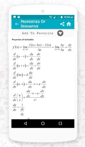 Quick Maths Formula (The Complete Math Formulas) скриншот 8