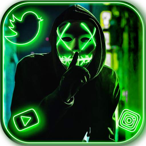 Neon, Mask, Cool, Man Theme & Live Wallpaper 1.0