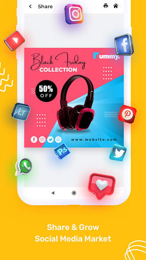 Social Media Post Maker, Poster & Graphic Design screenshot 7