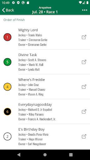 Equibase screenshot 8