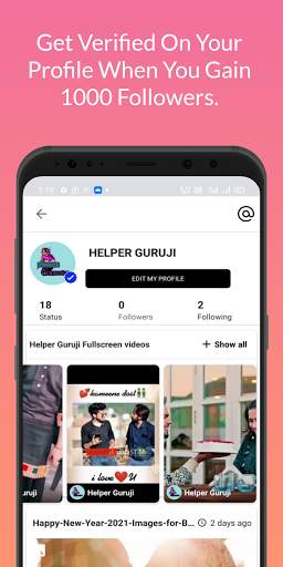 Smile Video App- short video and status social app screenshot 8