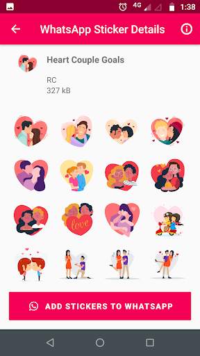 WAStickerApps: Romantic Love Stickers for WhatsApp screenshot 3