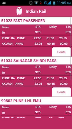 Indian Railway Status screenshot 5