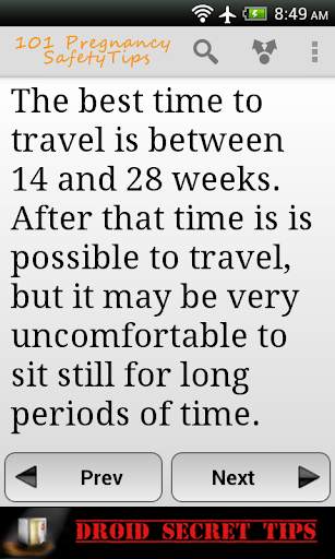 101 Pregnancy Safety Tips Free screenshot 1