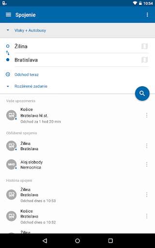 Cestovné poriadky CP screenshot 9
