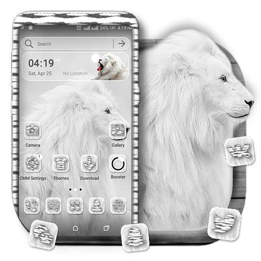 White Lion Launcher Theme 2.0.1