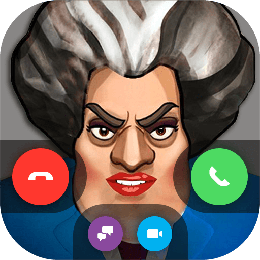 Granny teacher Fake Video Call with Scary Granny иконка