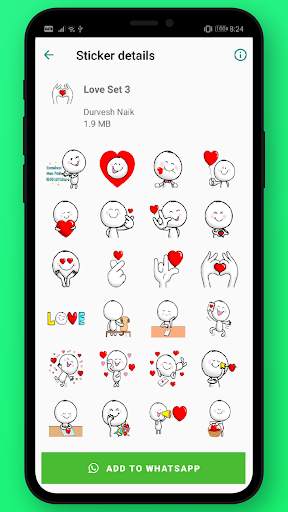 Love couple stickers for WhatsApp (WAStickerapps) screenshot 7