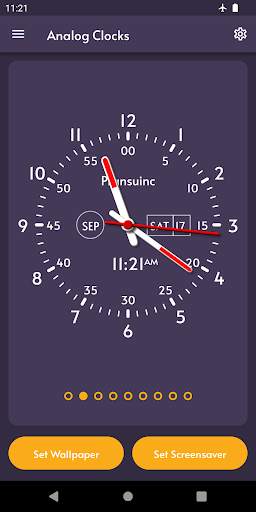 Analog Clock Live Wallpapers screenshot 1