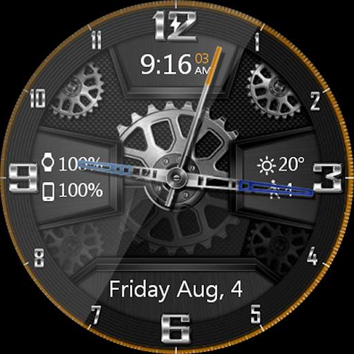 Carbon Gears HD Watch Face screenshot 11