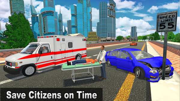 Big Ambulance Doctor Rescue 3D screenshot 2