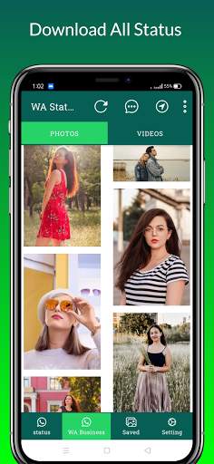 status saver -Video saver, downloader for WhatsApp screenshot 1