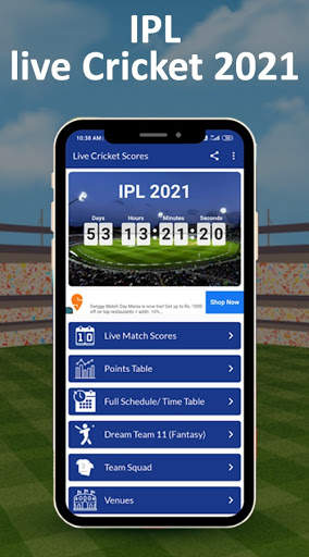 Live Score for IPL 2021 - Live Cricket Score screenshot 1