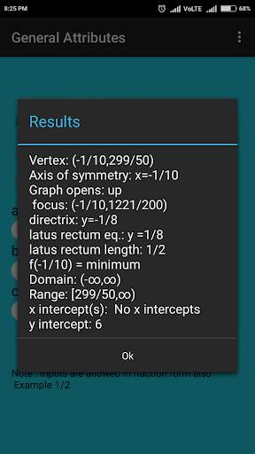 Parabola Solver 4 تصوير الشاشة