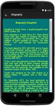 Daughter Song&Lyrics screenshot 5