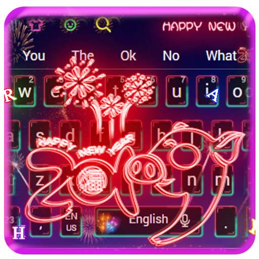 Happy New Year 2019 Keyboard 10001004