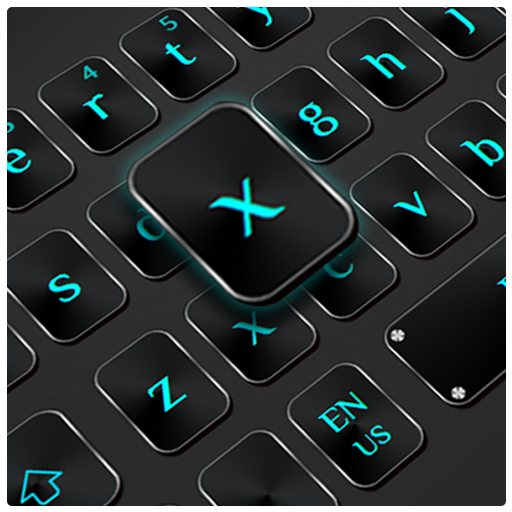 Cool Black Blue Keyboard icon