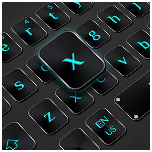 Cool Black Blue Keyboard 10001004