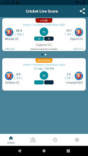 Cricket Score Live Line screenshot 1