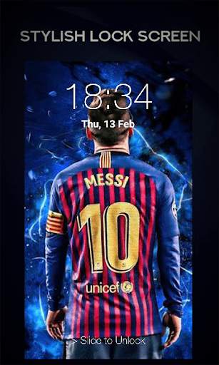 Messi Lock Screen Barcelona 7 تصوير الشاشة