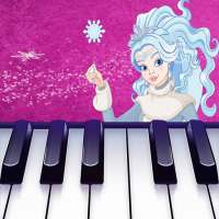 Pink Piano Tiles - Ice Queen Magic Game logo