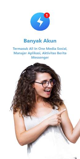 Messenger untuk Pesan, Chat Gratis & Video screenshot 1