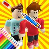 How To Draw & Coloring roblox logo