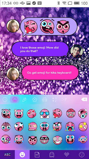 Glitter Emoji Stickers for Chatting (Add Stickers) screenshot 4