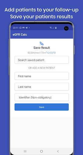 eGFR Calc - GFR calculator and tracker screenshot 2