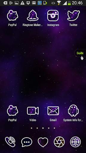 Free Galaxy Theme Icon Pack for Launchers screenshot 1