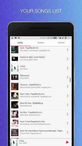 Oreo  Music Player 1 تصوير الشاشة